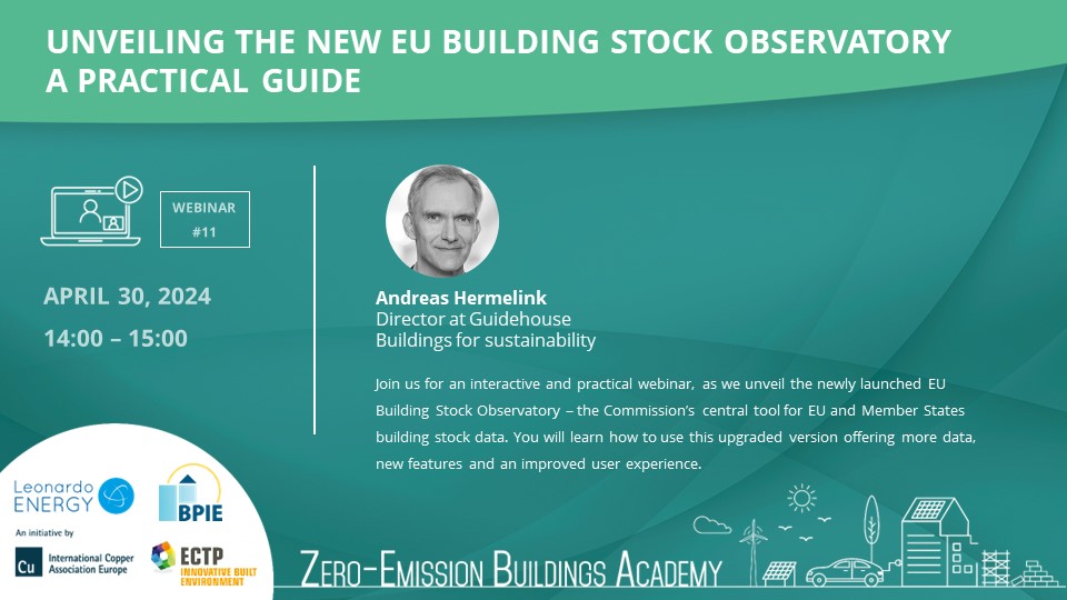 [Webinar] Unveiling the new EU Building Stock Observatory - A practical ...